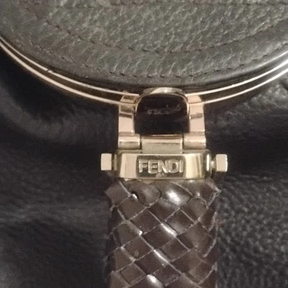 Fendi Vintage Y2K Dk Brown Leather Spy Bag Lk New Perfect! - Picture 2 of 14